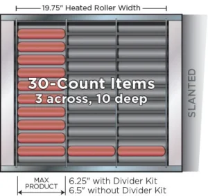 30 capacity roller grill for the Star X30s or Star 30 Roller Grill